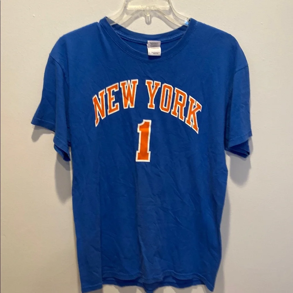 New York Knicks #1 mens Large T shirt - Picture 1 of 3